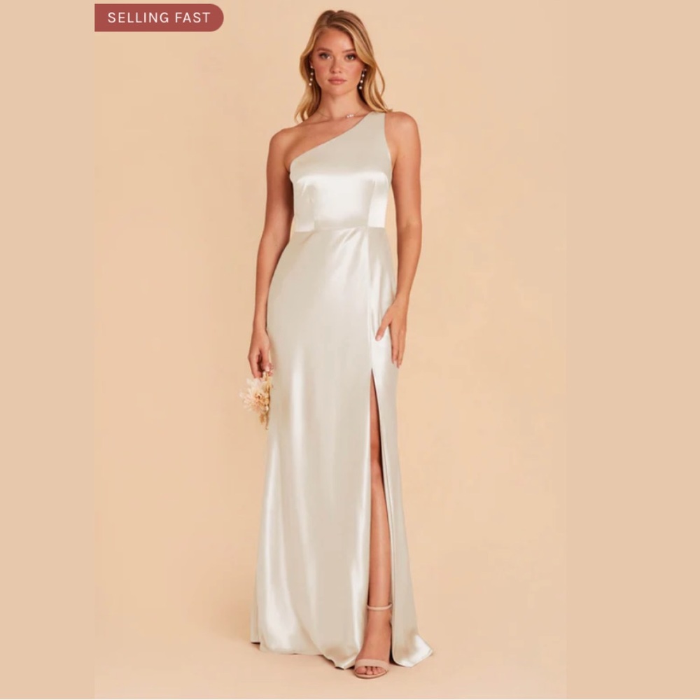 NWT ✨ Birdy Grey KIRA DRESS SATIN WHITE White Wedding Dress Bridesmaid